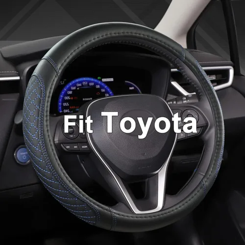Vista 14 de West Llama - Funda para volante de automóvil personalizada para Toyota Prius, 86, 13.75-14.25 pulgadas