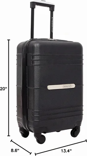 Vista 9 de Travelers Club Equipaje de mano Richmond Spinner de 22", negro
