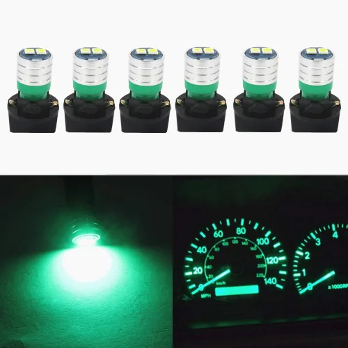 Vista 16 de WLJH Bombilla LED T10 Luces de Tablero de Coche Panel de Instrumentos Cluster Medidor Bombilla W5W 2825 194 LED Socket Giratorio PC195 PC194 PC168
