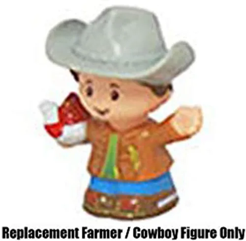 Vista 5 de Pieza de repuesto para Fisher-Price Little People Caring for Animals Farm - DWC31 y CHJ51 ~ Figura de repuesto de granjero y vaquero