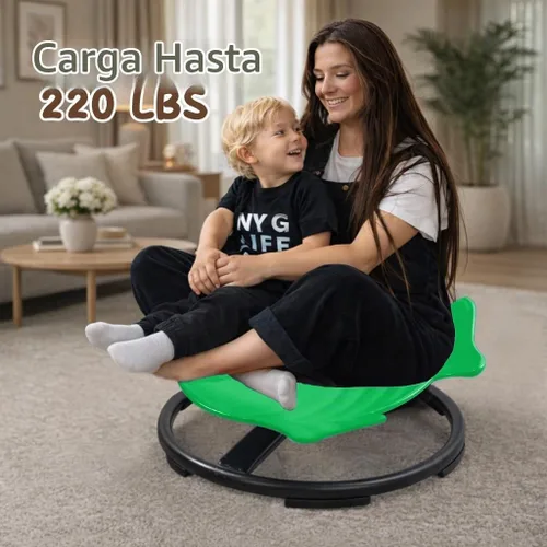 Vista 8 de Sensory Spinning Chair for Autistic Kids, Autism Sensory Products Verde oscuro