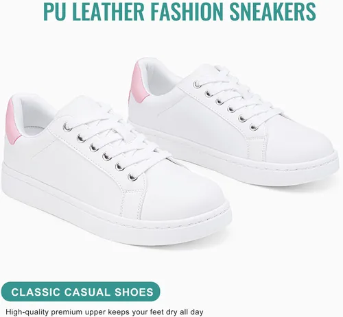 Vista 28 de Vepose Zapatillas de tenis casuales cómodas con cordones 8003 para mujer