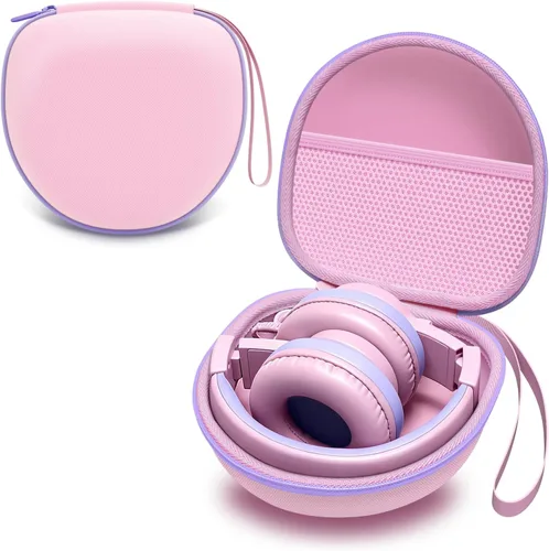 Vista 20 de Funda para auriculares plegables para niños, color negro (solo funda)
