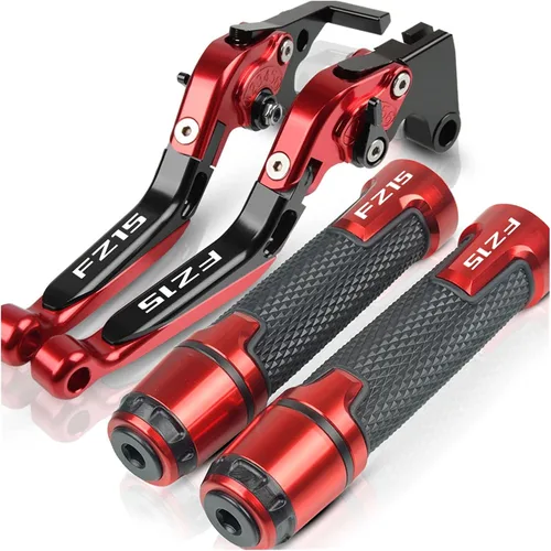 Vista 26 de SCUUBE Motorcycle CNC Accessories Adjustable Folding Extendable with A Brake Clutch Levers Handlebar Hand Grips Ends for Yama&ha FZ150I FZ 150I