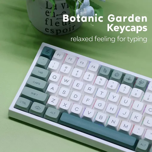 Vista 5 de EPOMAKER EP84 Teclado mecánico para juegos con cable 75 RGB intercambiable en caliente 24GHzBluetooth 50USB-C con software programable NKRO