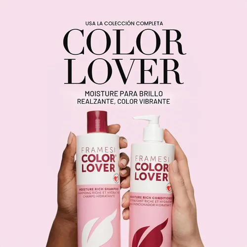 Vista 4 de FRAMESI - Máscara de color amante de la humedad, 33.8 onzas líquidas, sin sulfato para cabello teñido