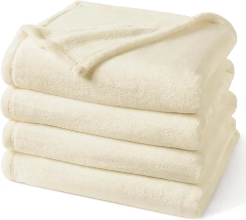 Vista 13 de PHF - Manta de forro polar, tamaño King, 120 x 4.23 – 10.58 oz, ligera, cálida, color beige