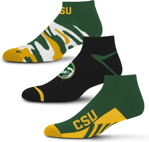 Vista 37 de For Bare Feet Paquete de 3 calcetines tobilleros unisex para adultos de la NCAA Camo Boom