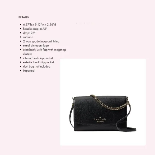 Vista 3 de Kate Spade Carson Bolso cruzado convertible