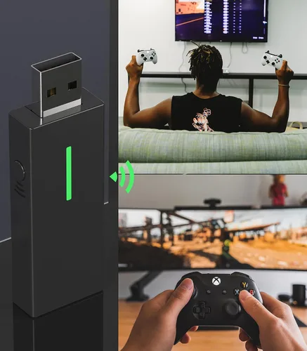 Vista 6 de Adaptador inalámbrico compatible con controlador Xbox One inalámbrico, receptor inalámbrico YCCTEAM con controlador en Windows 11108.1