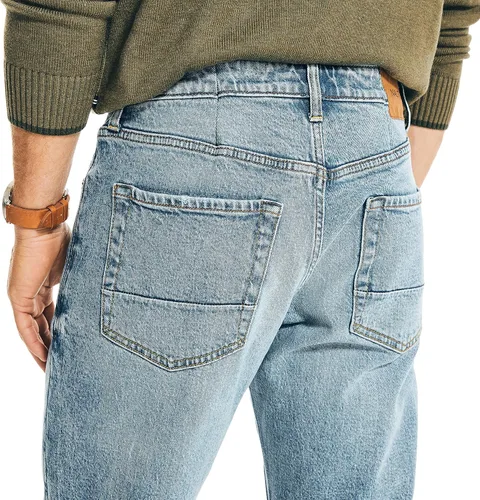 Vista 3 de Nautica Jeans de mezclilla de ajuste relajado para hombre