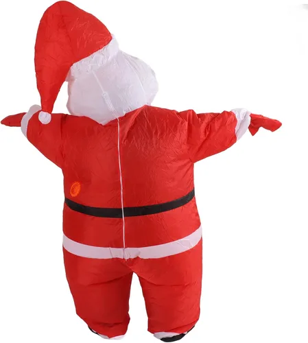 Vista 3 de Disfraz de Navidad explosivo, costuras reforzadas, inflable, reutilizable, para fiestas