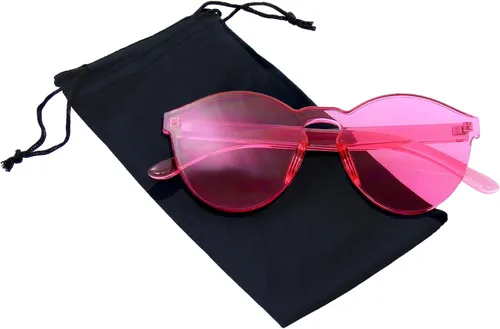 Vista 3 de Womens Round Transparent Candy Sunglasses Sun Shades Men Luxury 8