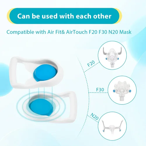 Vista 5 de PalpitateC Clips magnéticos de Cpap compatibles con resmed AirFit AirTouch F20, F30, N10, N20 Cpap clips de repuesto para máscara Cpap, accesorios