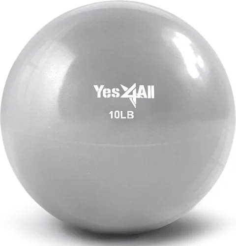 Vista 16 de Yes4All - Bolas de tonificación con peso para ejercicio, bolas medicinales suaves para ejercicio, pilates, yoga, equilibrio, flexibilidad, 2-10
