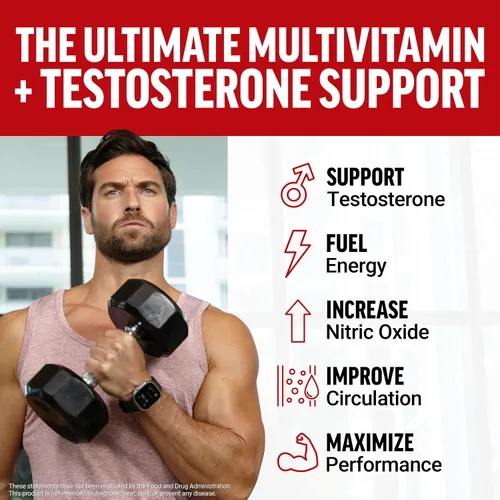 Vista 2 de Force Factor Multivitamínico Test X180, multivitamínico de apoyo de testosterona para hombres con más de 50 ingredientes nutricionales y 13