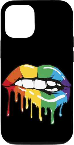 Vista 26 de iPhone 16 LGBT Rainbow Lip Pro Gay Pride Month LGBTQ Case