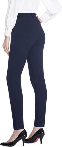 Vista 2 de Tapata Women's Skinny Dress Pants 26"28"30" Work Pants with Pockets Stretch Slack for Business Casual Petite Short