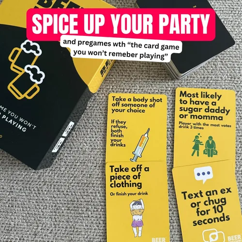 Vista 2 de Beer Pressure Juego de cartas para adultos para fiestas