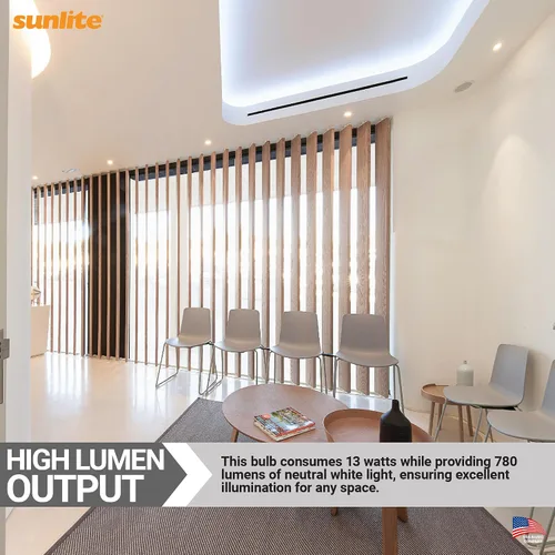 Vista 5 de Sunlite foco de luz fluorescente de 4 pines para enchufar, compacto, de 13 W., PLD13/E/SP35K/10PK, 13watts Blanco neutro (3500K - Neutral White)