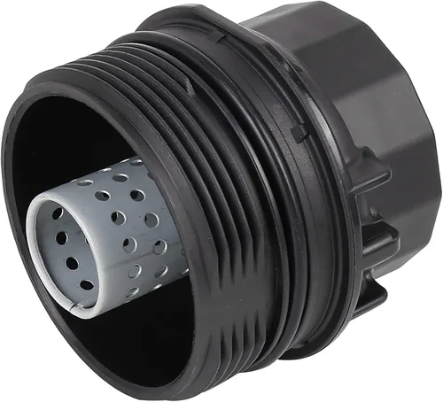 Vista 6 de X AUTOHAUX Cubierta negra del casquillo del filtro del motor del aceite del coche para Toyota Corolla 2008-2012 Matrix Prius para Scion XD