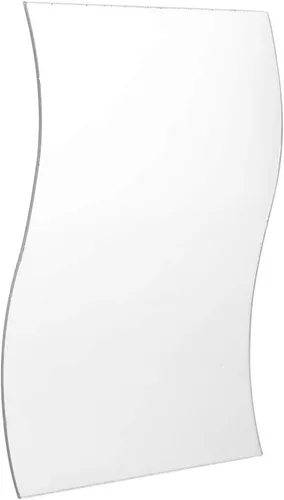 Vista 3 de Haofy Calcomanías de pared de espejo, 6 unidades/juego de calcomanías de espejo de pared con forma de ondas, adhesivo de espejo de moda, combinación