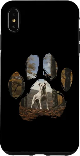Vista 7 de iPhone 15 Dogo Argentino Mountain Paw Design Dog Mom Dad Case
