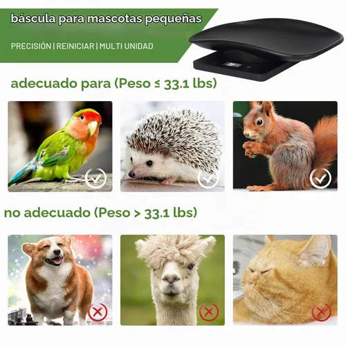 Vista 8 de Báscula digital para mascotas,Básculas de cachorros para pesaje,Básculas de bebé solo para mascotas nuevas