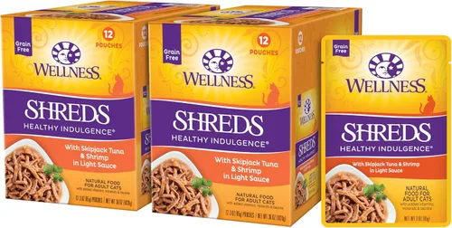 Vista 11 de Comida húmeda para gatos Healthy Indulgence, libre de granos, bolsa de 3 onzas (paquete de 24 envases), de Wellness