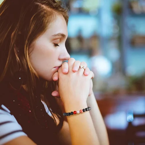 Vista 2 de Pulsera de cuentas de cristal espiritual del zodiaco para mujer, joyería de horóscopo, regalo de cumpleaños
