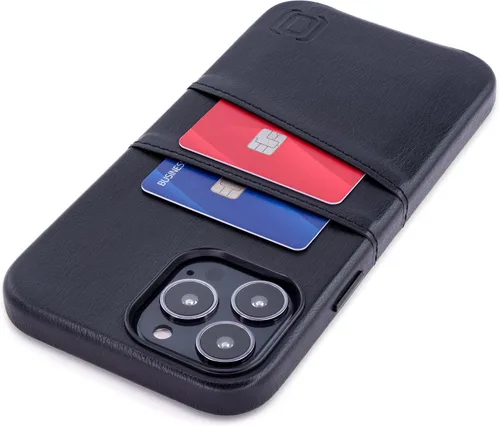 Vista 16 de Dockem Funda tipo cartera para iPhone 13 con placa de metal integrada para montaje magnético y 2 bolsillos para tarjetas de crédito: Exec M2, piel