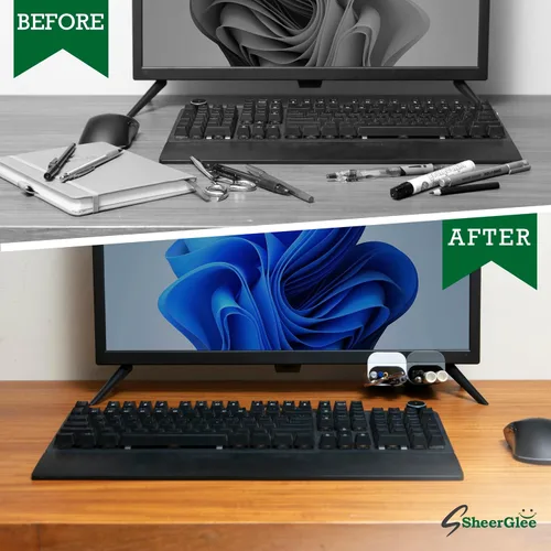 Vista 5 de Portalápices de escritorio – Optimiza tu espacio con nuestro portalápices para escritorio – Soporte para bolígrafo de escritorio con fijador