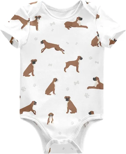 Vista 30 de vvfelixl Bodies para bebé niña negro Pug blanco manga corta algodón ropa de bebé para niñas 0-24 meses Multi1