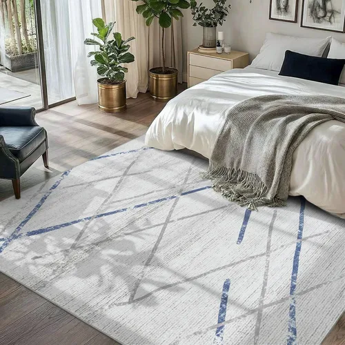 Vista 153 de jinchan Alfombra marroquí de pasillo 2x6 - Alfombra de pasillo lavable a máquina para cocina, alfombra moderna geométrica suave de pelo bajo