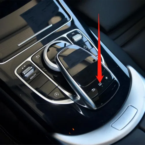 Vista 4 de Cubierta negra del panel táctil del controlador central para Mercedes Benz GLC Clase W253 2015-2021