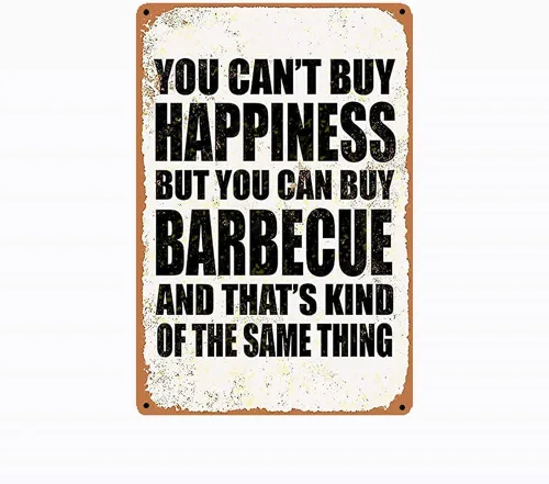 Vista 2 de Sign You Can't Buy Happiness BUT You CAN Buy Local Funny Art Letrero de metal de 16 x 12 pulgadas para bar pub interior y exterior, decoración