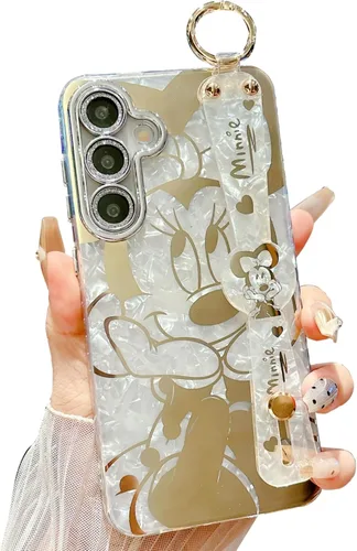 Vista 10 de Funda para Galaxy S20 con Banda de Muñeca y Soporte Ultra Delgada IMD Patrón de Animales Resistente a Golpes Funda con Soporte de Protección