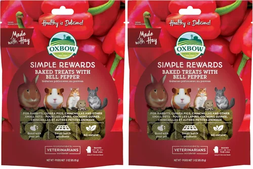 Vista 23 de Oxbow Simple Rewards - Golosinas de conejillo de indias y conejos, plátano