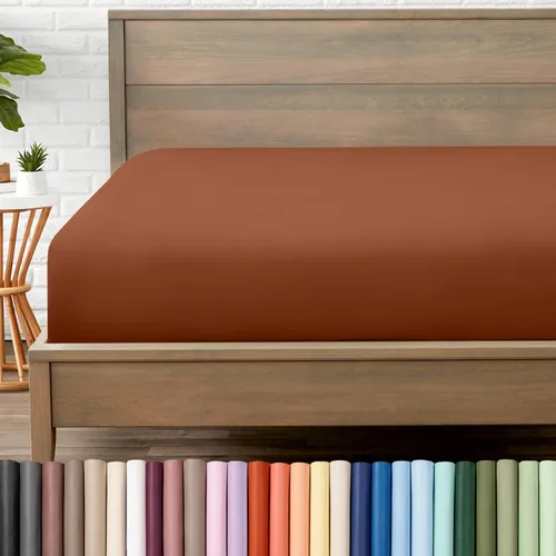 Vista 36 de Bare Home - Sábana bajera de microfibra 1800 muy suave y duradera, para colchones altos tamaño individual, color blanco Deep Pockets 6 to 15