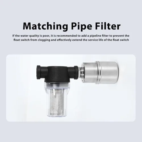 Vista 6 de Float Valve, Stainless Steel 304, DN15 G1 / 2 Thread Water Level Control Valve - Auto Shut Off, Top Inlet Port, Suitable for Water Tanks and Pools