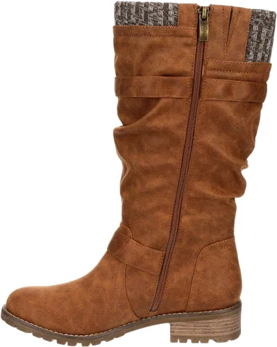 Vista 3 de XAPPEAL Chelsey - Botas de equitación altas hasta la rodilla para mujer con hebilla