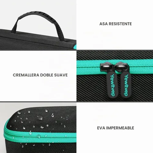 Vista 4 de Funda para Revlon One Step Volumizer Plus - Secador de pelo y estilizador, estuche de viaje duro para Revlon One Step Volumizer Plus 2.0 Cepillo