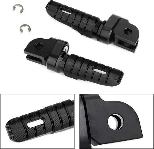 Vista 5 de Bruce & Shark Reposapiés Delantero Piernas para YAMAHA FZ-07 FZ-09 FJ-09 FZ-10 XSR 700 900 FZ8 Negro