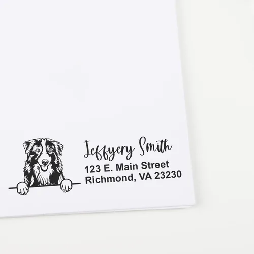 Vista 41 de American Bulldog Stamp Duo, Custom Return Address for Dog Lovers, Personalized Mail Mark for Letters and Cards