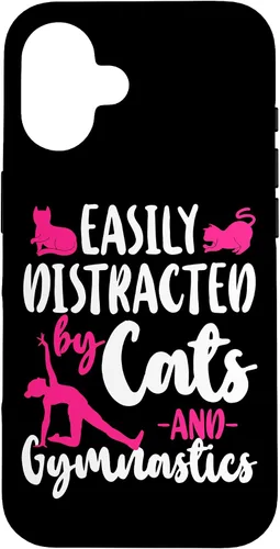 Vista 32 de Gato de gimnasia fácilmente distraído por gatos y funda de gimnasia para iPhone 17