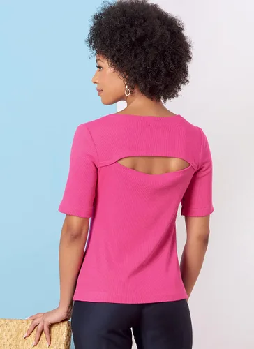 Vista 4 de Butterick Misses' Knit Top - Kit de patrón de costura con código de diseño B6874, tallas 8-10-12-14-16