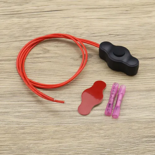 Vista 5 de Juego de 2 interruptores de botón a prueba de agua, interruptor de encendido y apagado de 12 V con conector rápido para iluminación LED de acento