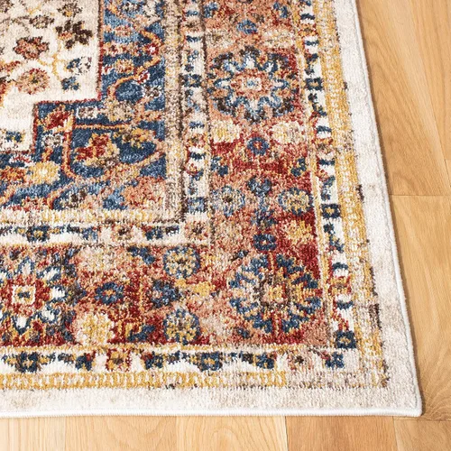 Vista 3 de SAFAVIEH Bijar Collection - Alfombra decorativa de 2 pies 3 pulgadas x 4 pies, marfil y óxido, diseño oriental envejecido, no desprende pelusa