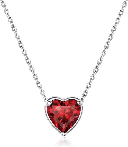 Vista 29 de ChicSilver Birthstone Necklace for Women 925 Sterling Silver Stone Necklace 925 Sterling Silver, Hypoallergenic for Sensitive Skin, 12-Months Zafiro