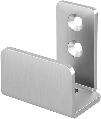 Vista 13 de JUBEST Guía de piso negro mate para montaje en pared, herrajes para puertas corredizas de granero de hasta 1-3/8 pulgadas de ancho y 1-1/4 pulgadas